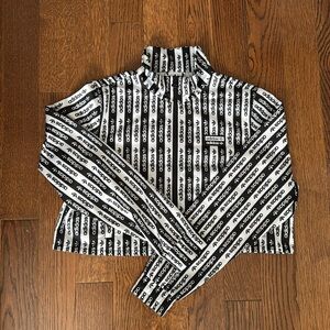 adidas Cropped Zip-Up - Size S